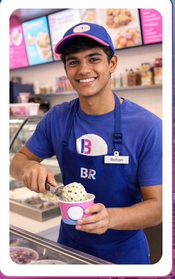 Service Crew 🇸🇦 සවුදි අරාබියා BASKIN ROBBINS