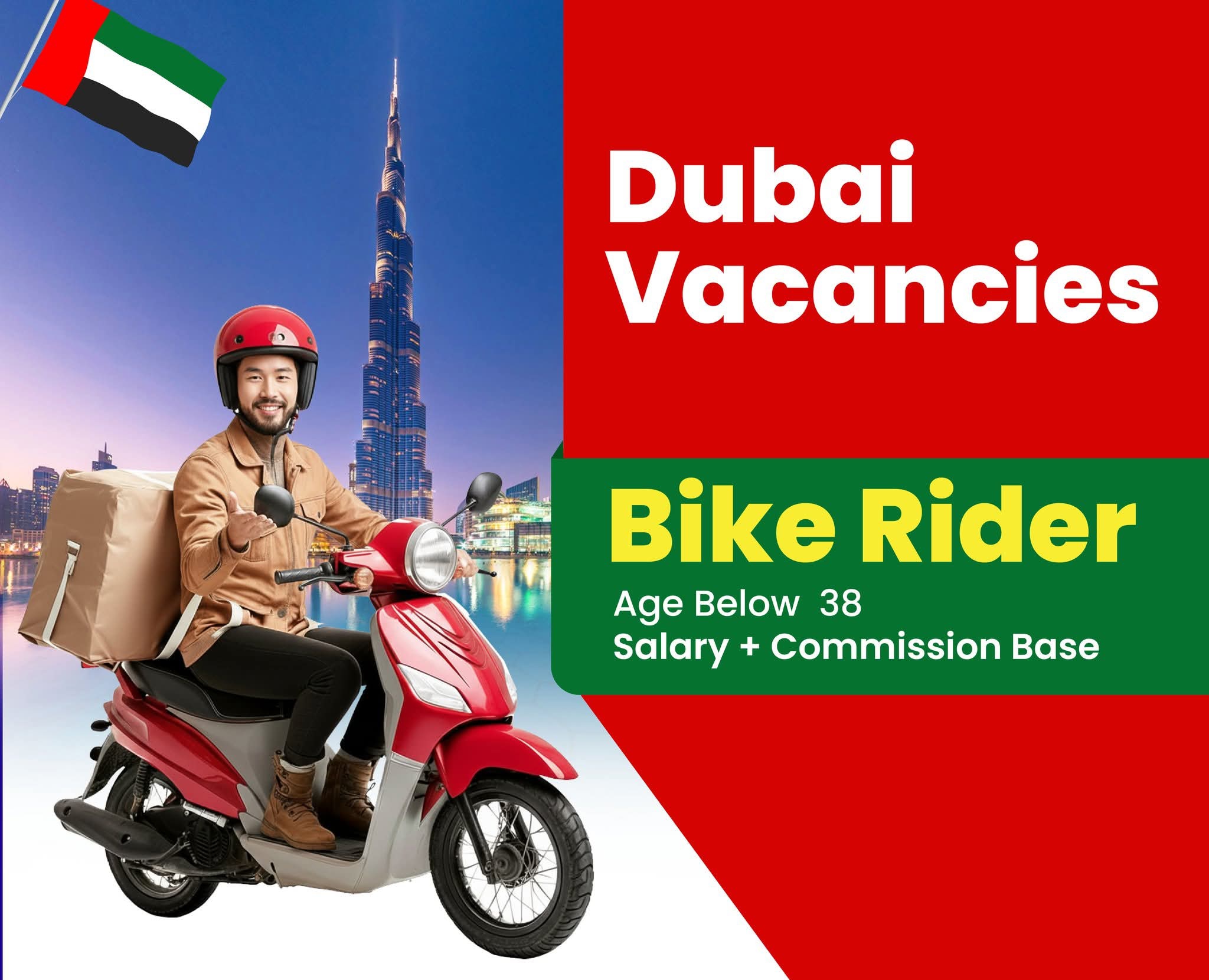 Dilevery Bike Rider 🇦🇪 ඩුබායි