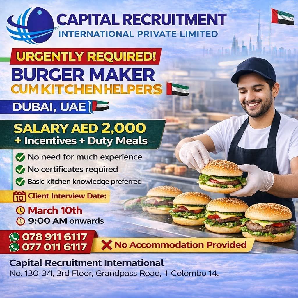BURGER MAKERS - CUM KITCHEN HELPERS 