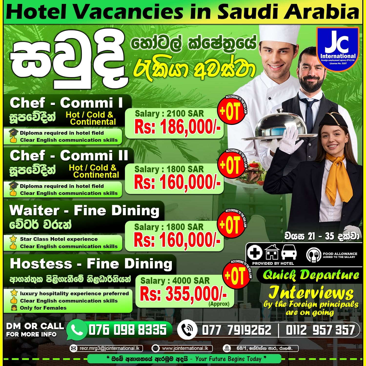 🤵 Waiter – Fine Dining - Star Class Hotel Experience